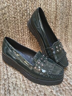 Geox Respira Patent Leather Loafers